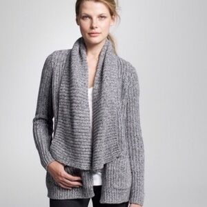 J. Crew Marled Rib Stitch Open Cardigan Sweater XL
